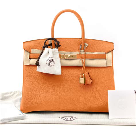 hermes birkin bag 35 togo orange women's handbag|hermes birkin 25 black crocodile.